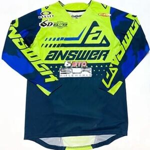 Answer Elite Blue Camo/Green Gear